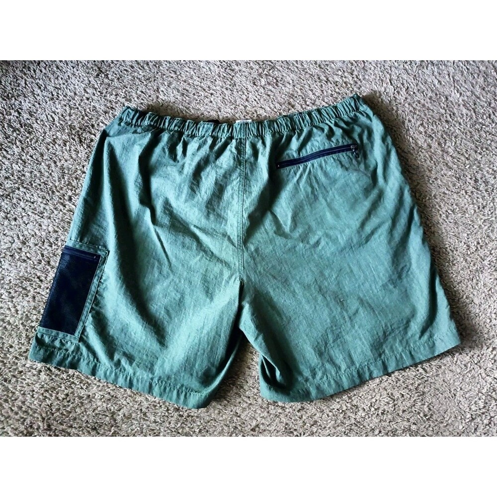 Vintage 90s Columbia Hiking Shorts Men's Size XL Adjustable Waist Lined Green - Picture 6 of 6
